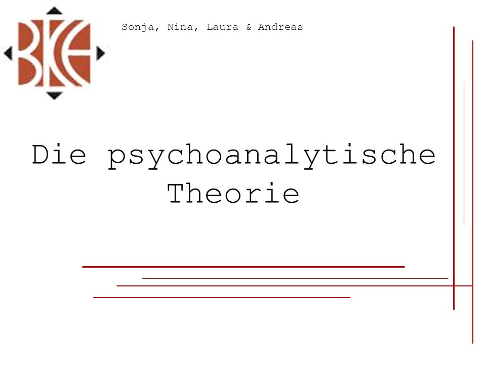 psychoanalytische theorie psychoanalytische theorie